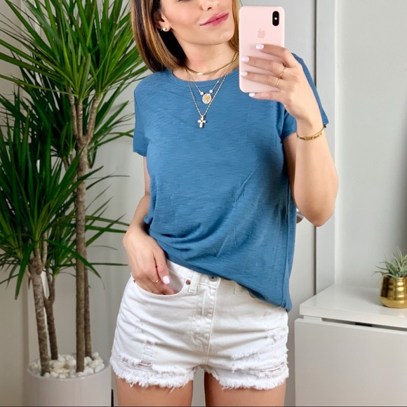 CORE Crew Neck SS Tee - DENIM BLUE - Picture 6 of 8